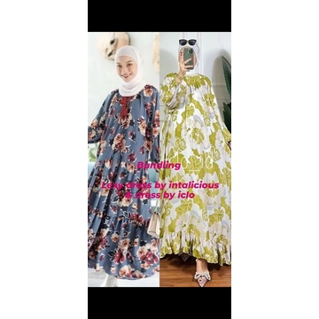 BUNDLING lexy dress blue red by intalicious & dress by iclo