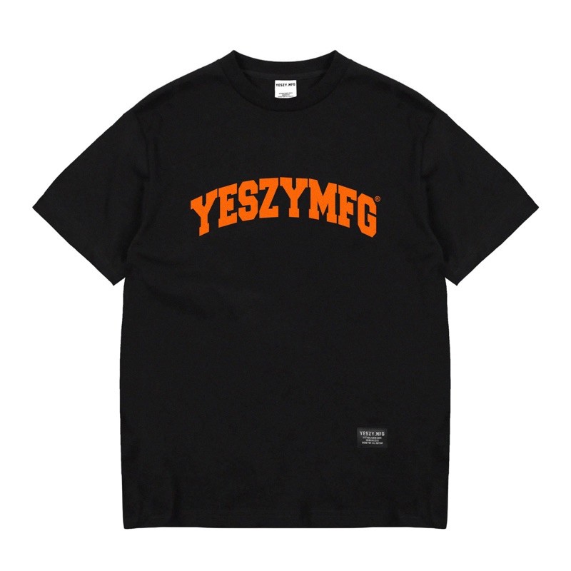 YESZY.MFG Tshirt Black Cyber F. Orange