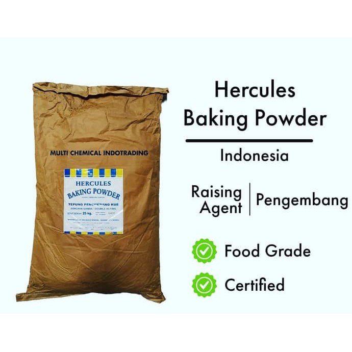 

Baking Powder merk HERCULES - Pengembang, FOOD GRADE 1 kg