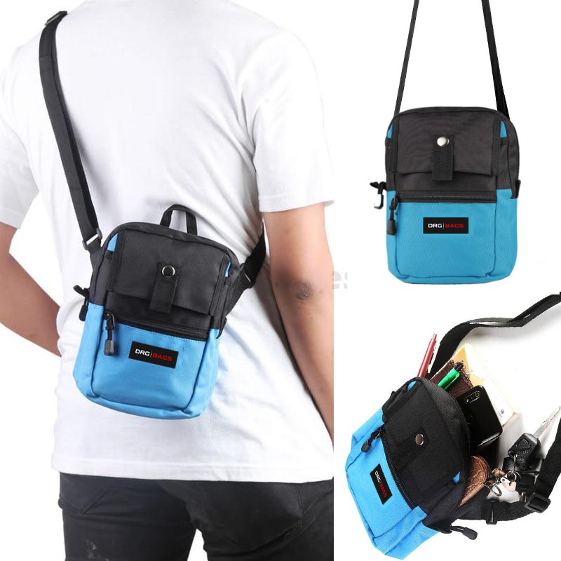 [BISA COD] Tas Selempang Pria DRG Sling Bag Slingbag Wanita Cowok Cewek Slempang Clutch ORI Murah