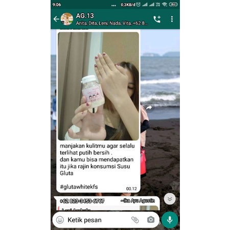 gluta white kfs original bpom .open reseller