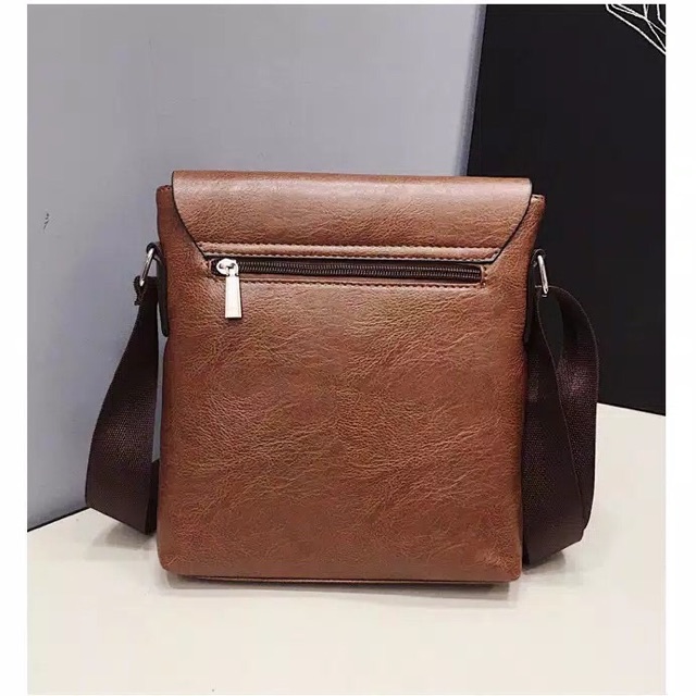 New // Tas Selempang Kulit Pria Sling Bag Premium Leather Jeep 2077 // 100% Original