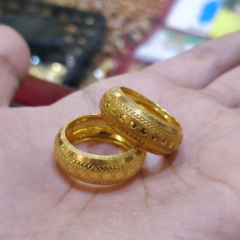 Cincin bangkok pasir emas muda kadar 375%