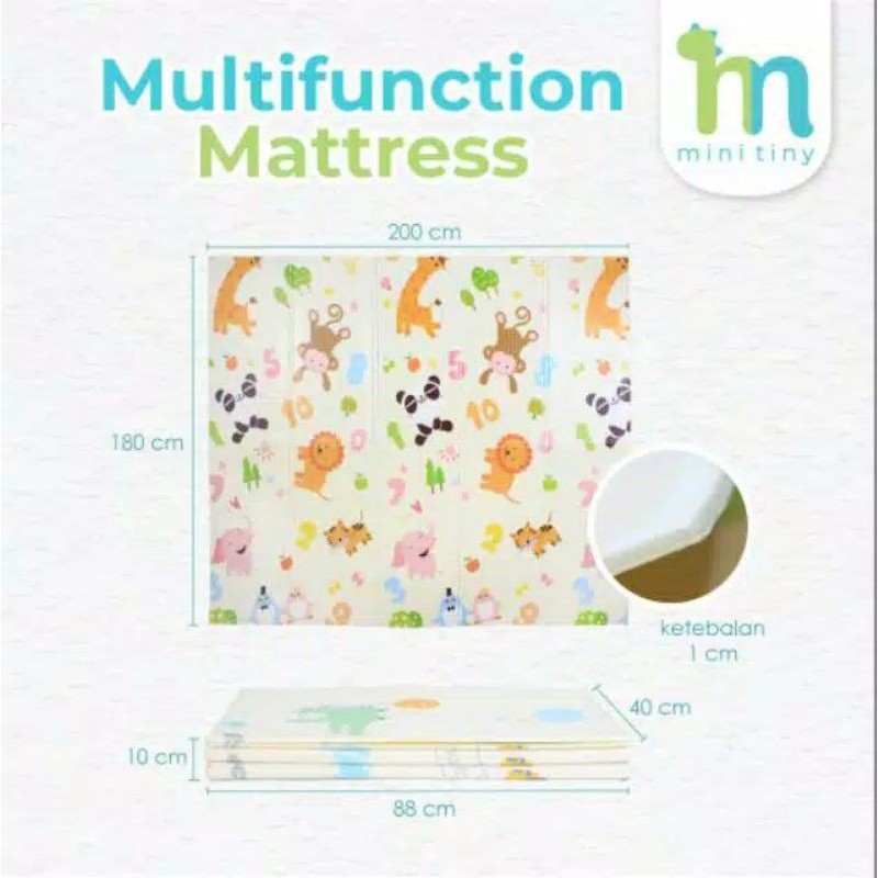 Minity Multifunction Mattress / Kiddy Matras / Karpet Lipat bermain baby