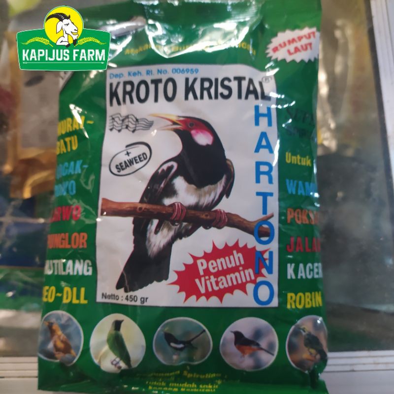 Pakan Burung Kroto Kristal Hartono