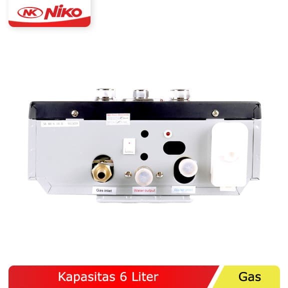 NIKO NK-6LDN Gas Water Heater Motif Bunga Pemanas air Digital LED