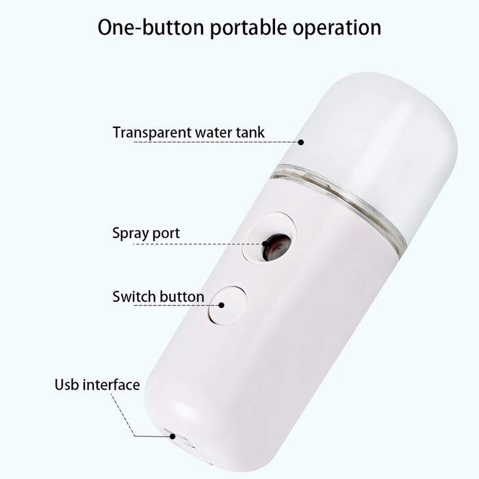 Gadget Spray Sanitizer USB Charging Alat Semprot Disinfektan Mini Humi DHW