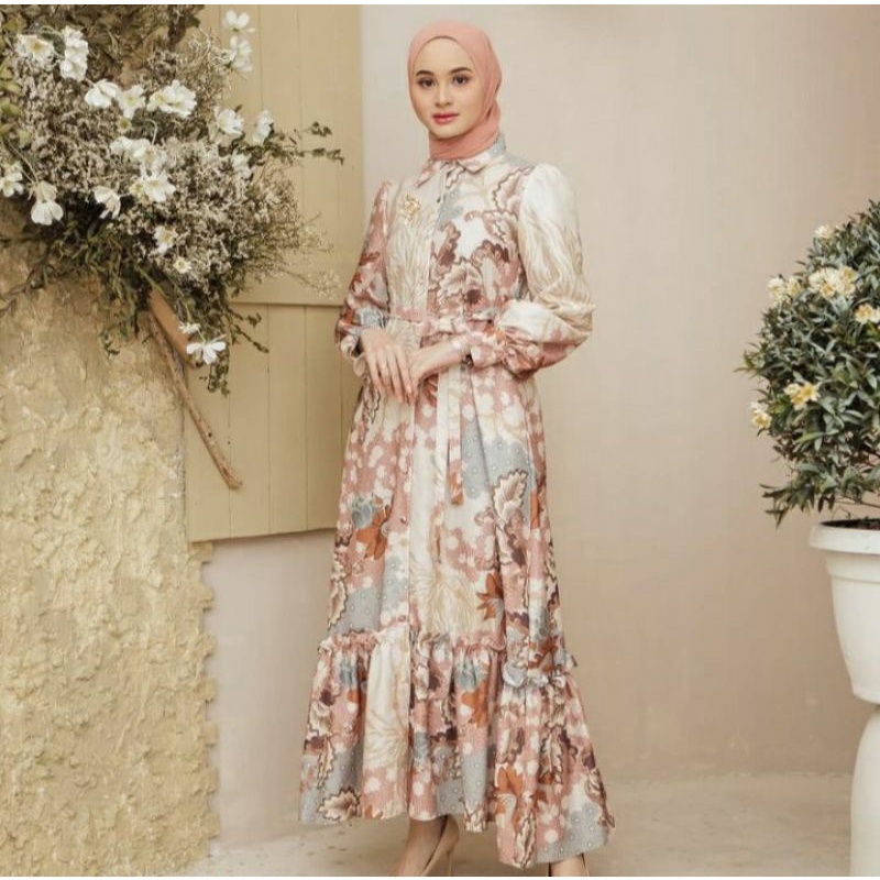 Tisya Dress Cinnamon by Wearing Klamby