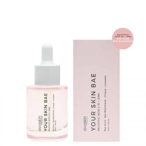 SERUM Avoskin Your Skin Bae Salicylic Acid 2% + Zinc (Anti Acne &amp; Exfoliating Serum) - Untuk Kulit Wajah Berjerawat Berminyak Bruntusan Jerawat Skincare BPOM Avo Skin Salicilic Salicilyc Salycilic Salicic Salicyc salycic