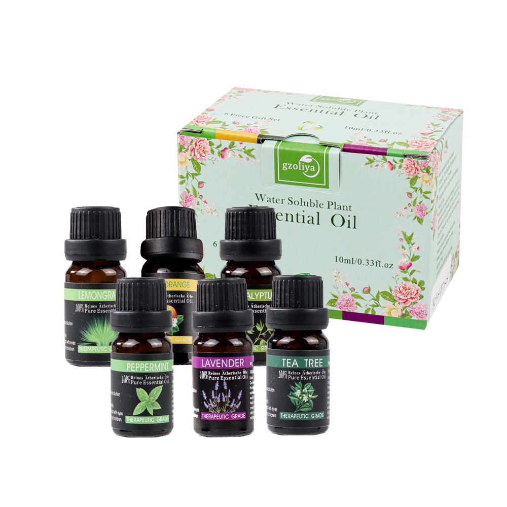 SD8u Gzoliya Pure Essential Fragrance Oils Minyak Aromatherapy Diffusers 10ml 6 Pcs - Yls20 By Pro