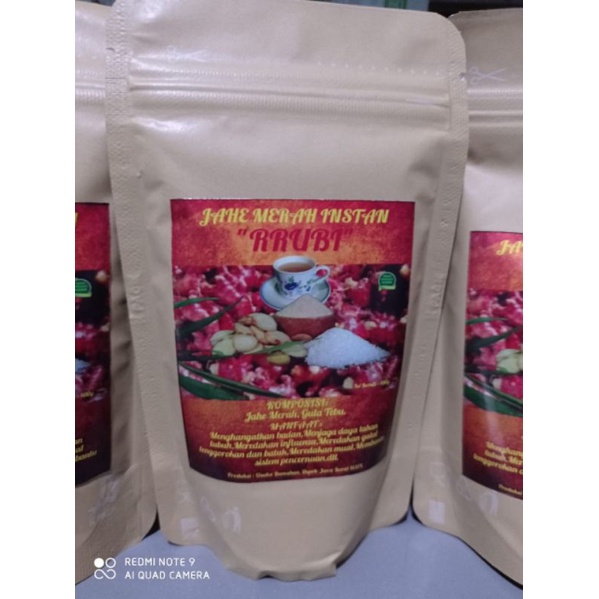 

Jahe Merah Instan RRUBI Asli 100 gram