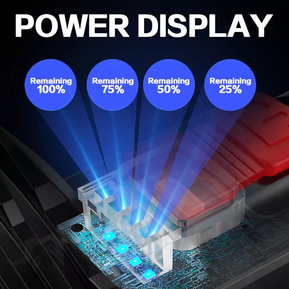 HS-981 Senter 9 LED Baterai Cas Waterproof Super Terang LED Side COB Samping