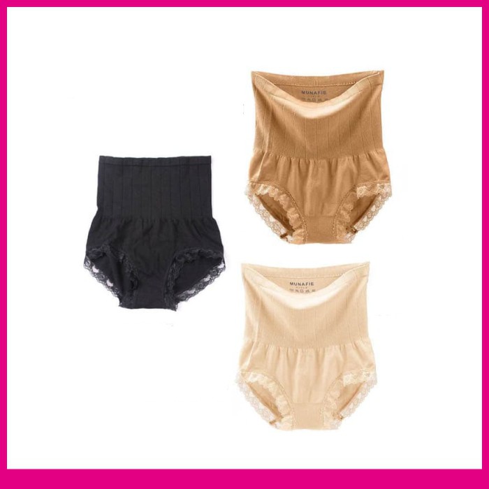 Slim Pants Munafie Tebal Japan Munafie Kualitas Tebal SK296 Pakaian Dalam Wanita Korset Celana Dalam