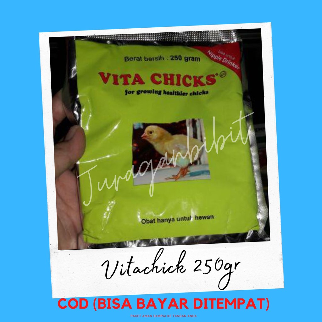 VITAMIN PERTUMBUHAN AYAM BURUNG VITA CHICKS VITACHICK 250 GR