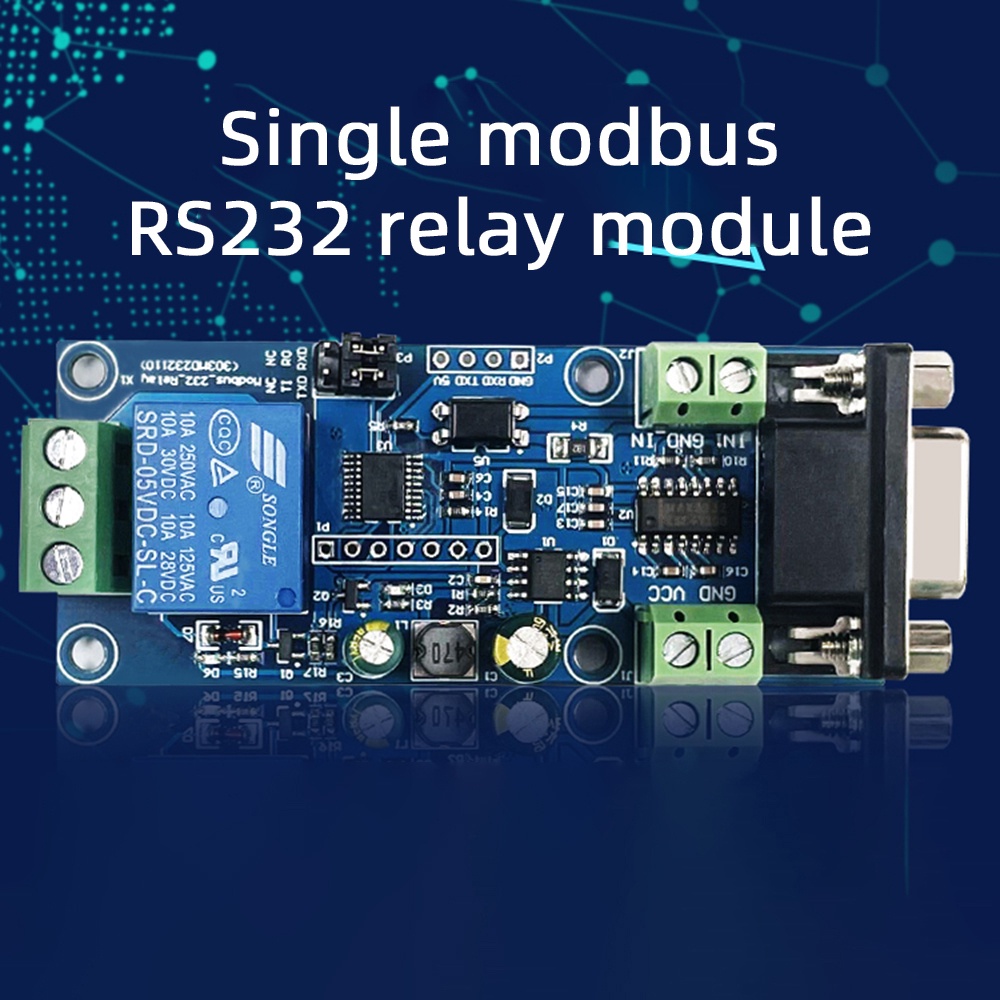 Modul relay Dc7~24V RS232 TTL UARTModbus RTU 1 2 Channel