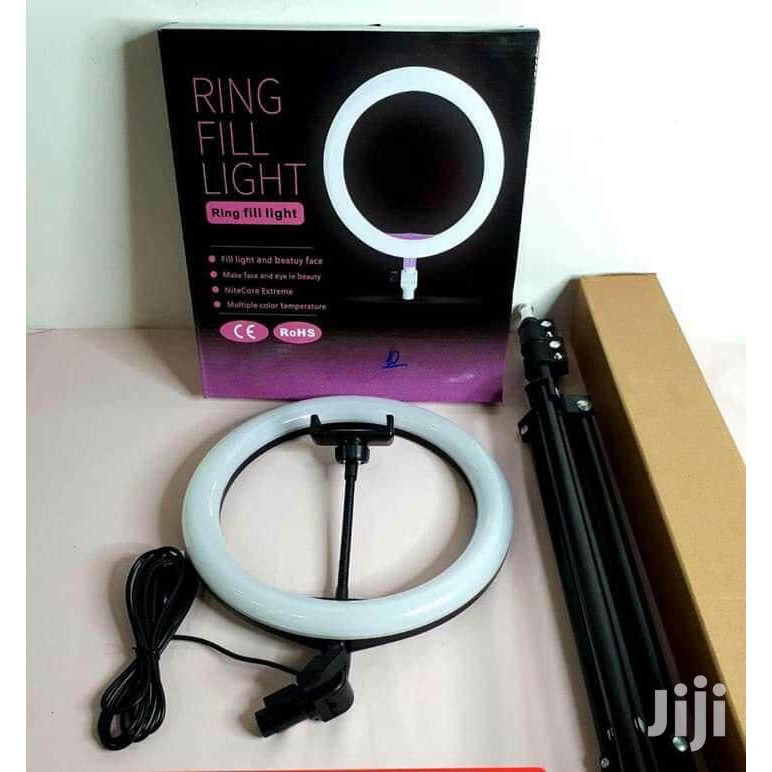 LED RING FILL LIGHT STUDIO FOTO WITH TRIPOD PHONE HOLDER 26 in