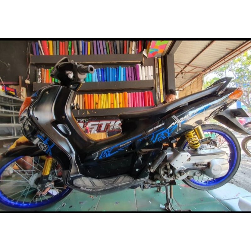 (BISA COD) Striping NOUVO LELE GRAFIS sticker Decal list body variasi YAMAHA NOUVO LELE