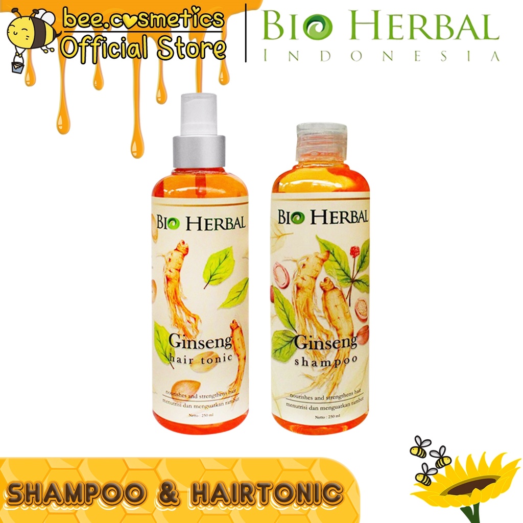 BIO HERBAL RED GINSENG SHAMPOO & HAIR TONIC 250ML