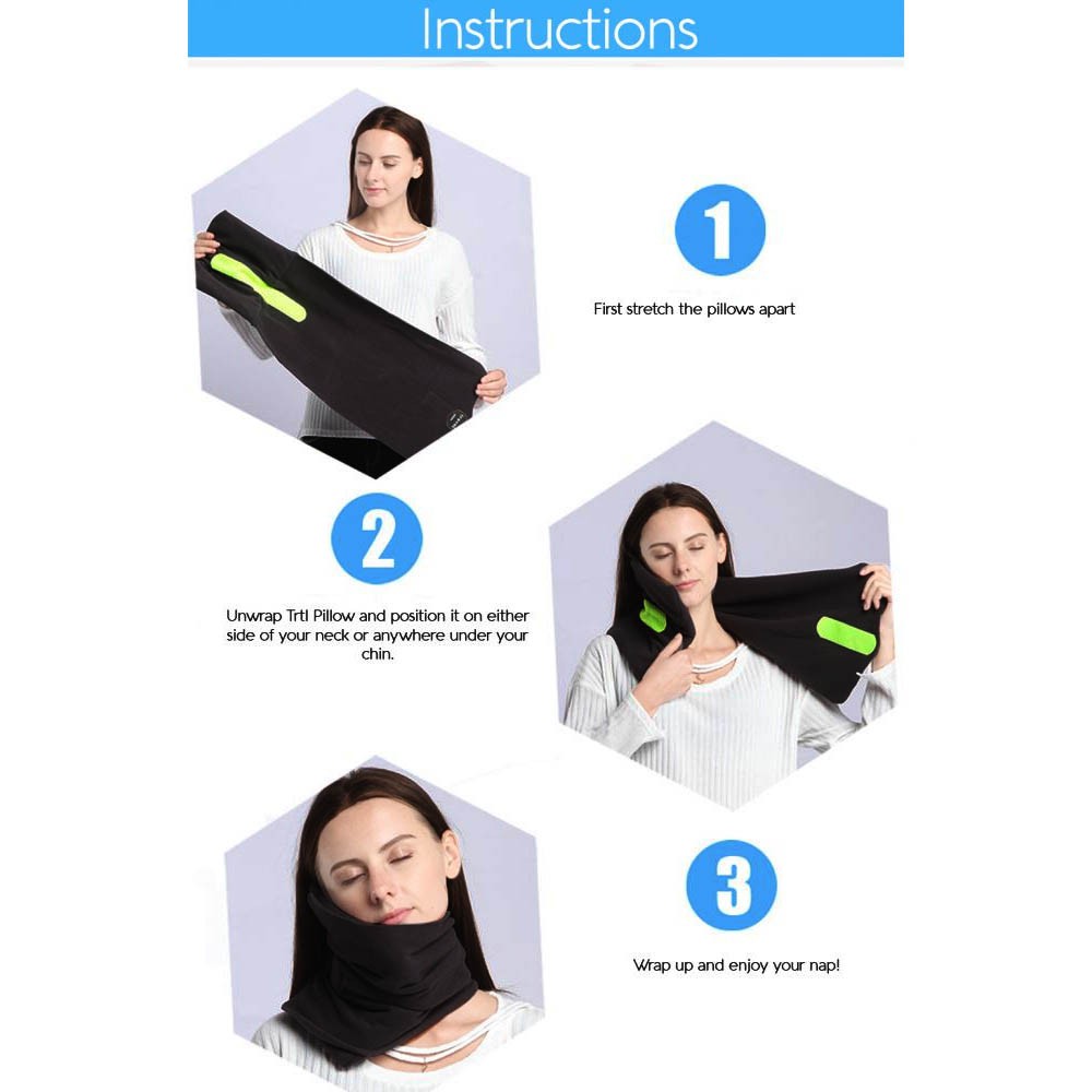 Travel pillow viral dan unik bisa di lipat modern / bantal leher tidur