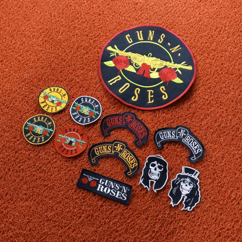 [ 1 PAKET ] BACKPATCH BORDIR BESAR GUNS N ROSES TERLARIS BEST QUALITY