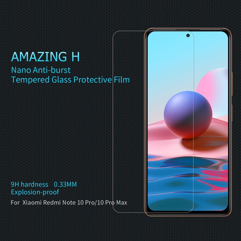 AUTHENTIC Tempered glass XIAOMI redmi note 10 PRO / redmi note 10 PRO MAX Thickness 0.33mm H