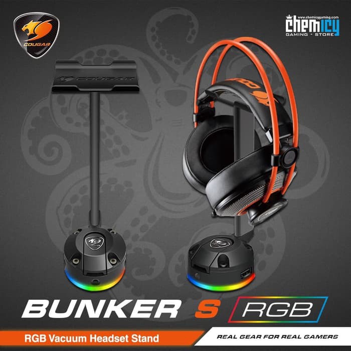 Cougar Bunker S RGB Headset Stand with USB Hub