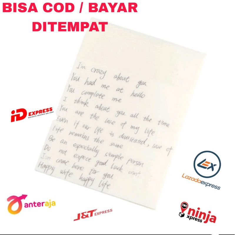 

Sticky Notes Transparan 50 lembar anti Air tahan air / Transparent Sticky notes