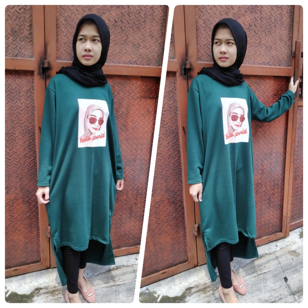 MOMOGI-MIDI DRESS KARAKTER / LONG TUNIK ALL SIZE