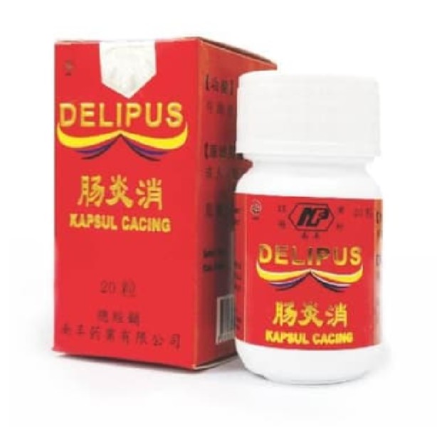 Delipus Kapsul Cacing Obat Herbal untuk Demam dan Tifus