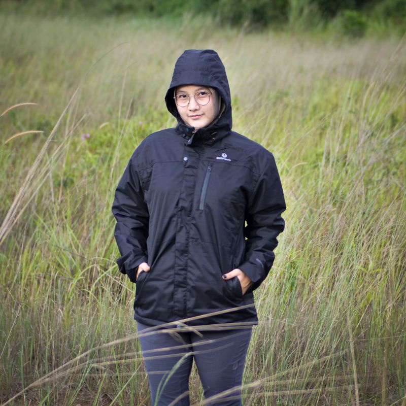 Jaket Gunung Greenforest Bunaken Waterproof Inner Polar - Jaket Outdoor Hiking Dalaman Polar Pria da