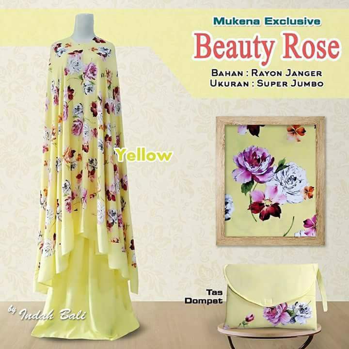 Mukena beauty rose yellow