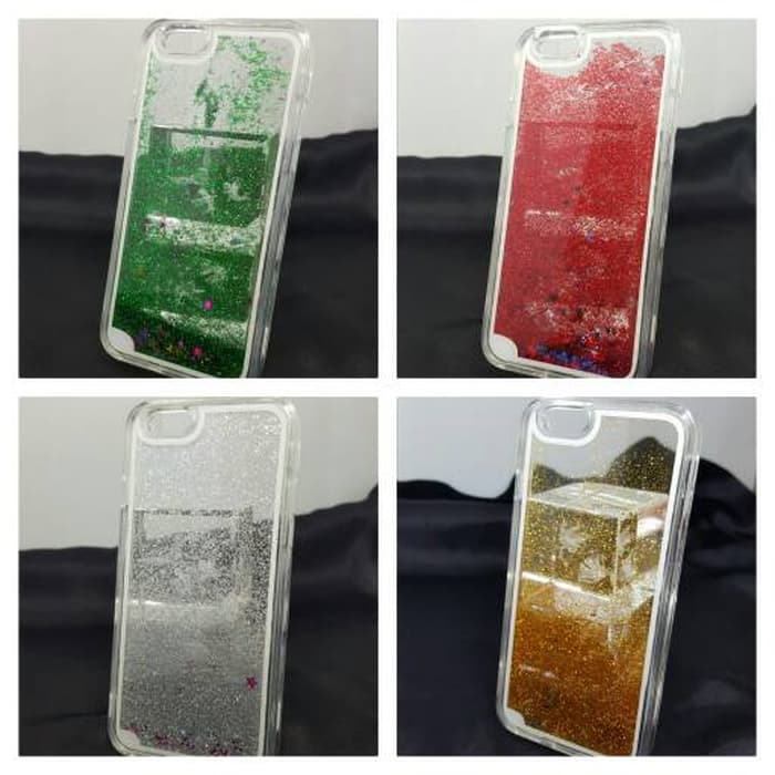 Iphone 6 Plus 6S Plus 6+ Water Glitter Case Cover Isi Air Softcase