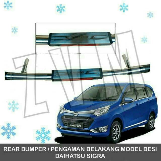 Pengaman bemper mobil sigra model besi