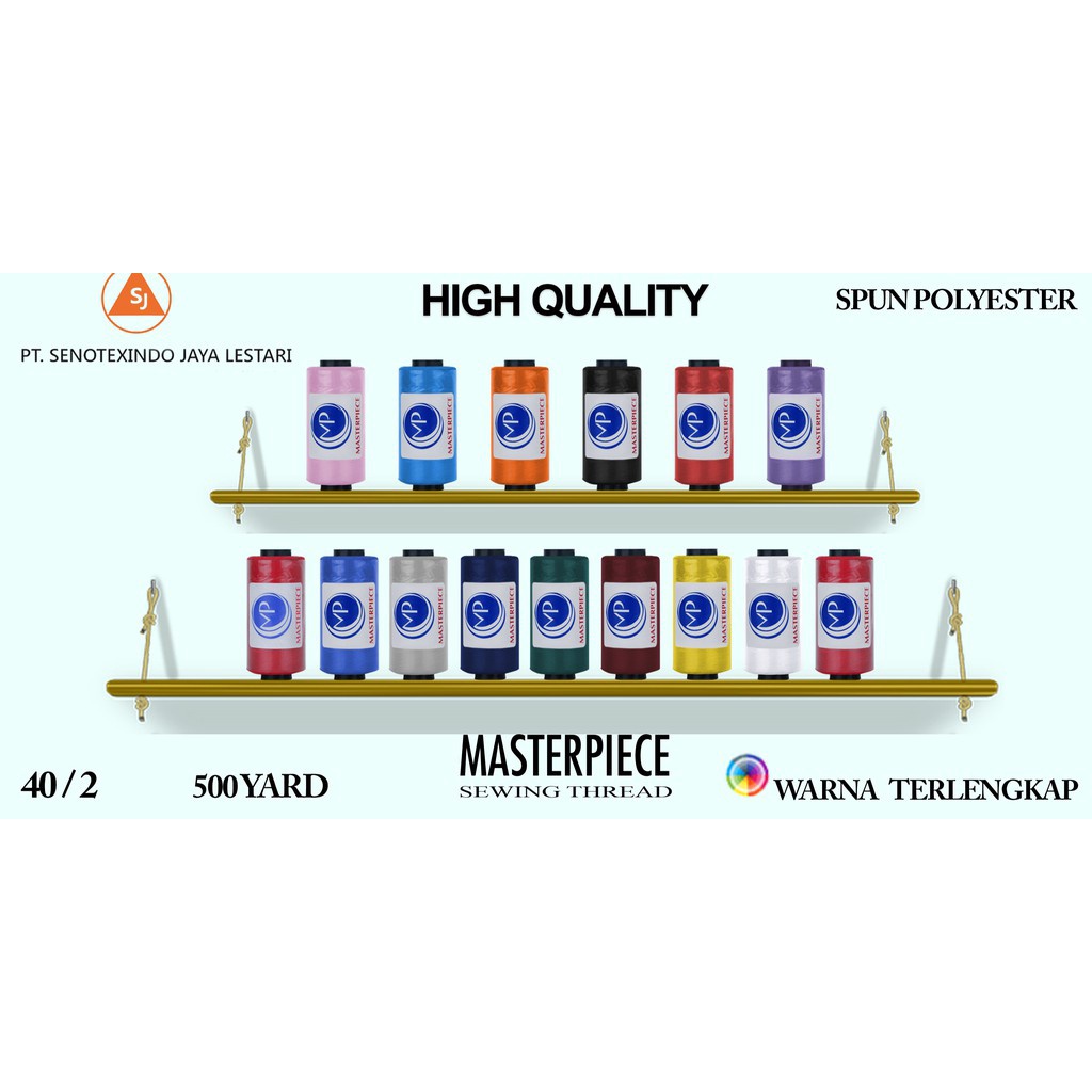 Benang Jahit Masterpiece  500 YARD 40/2 HITAM