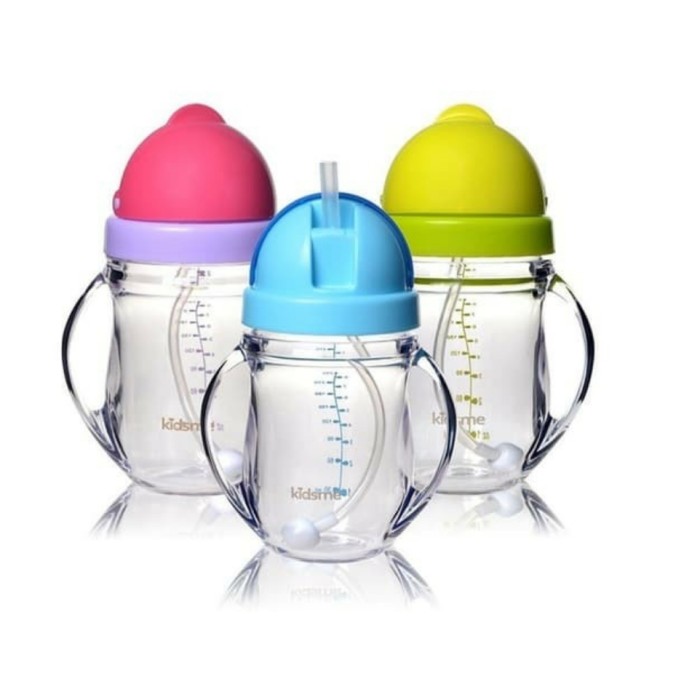 KIDSME Tritan Weighted Straw Bottle Cup Baby Training Cup