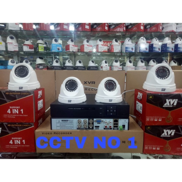 PAKET CCTV MURAH 4CH 4 KAMERA 3MP FULL HD MURAH