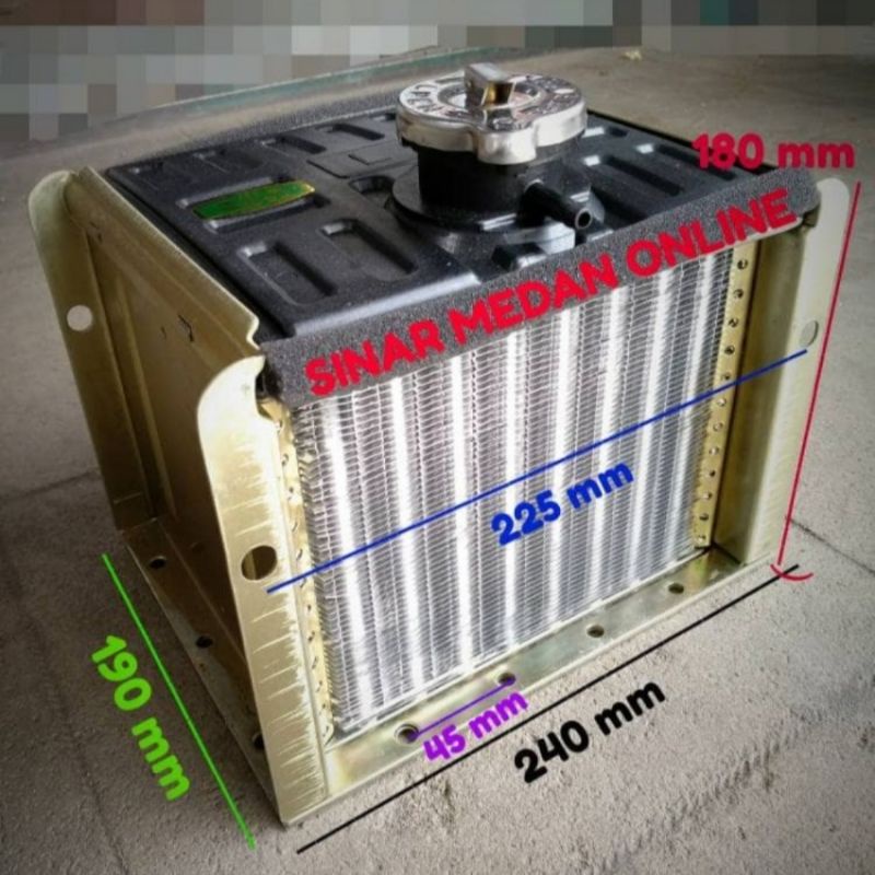 Jual radiator mesin diesel dongfeng s195 s1100 s1110 s1115 | Shopee ...