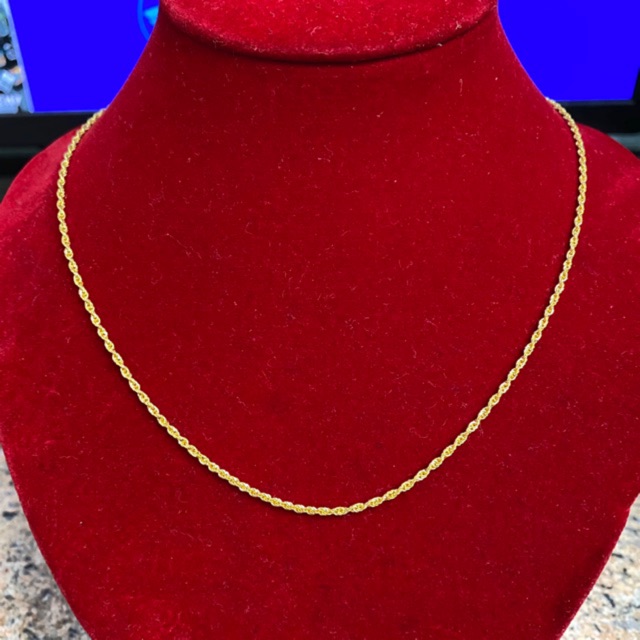 Kalung Tali Korea 1.5 (Emas Asli Kadar 700)