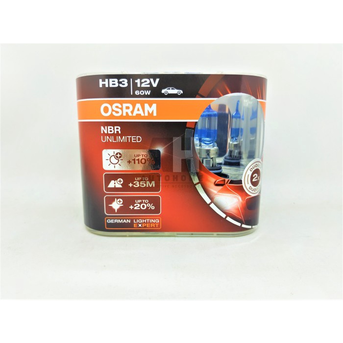 Lampu Mobil Osram Night Breaker Unlimited (NBR) HB3 60w ORIGINAL