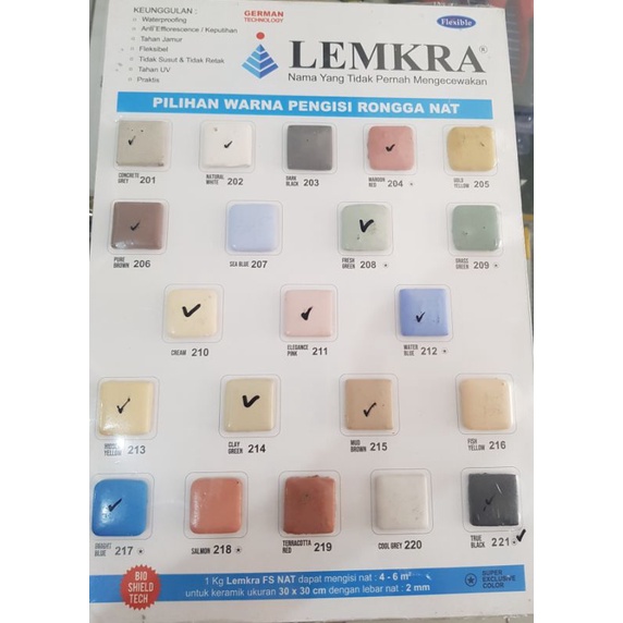 Lemkra Supernat Semen Untuk Nat Keramik