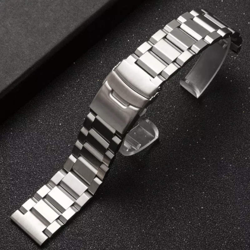 Tali Jam OLIKE ZETH W5 - Strap 24mm Solid Stainless Steel Padat Berat