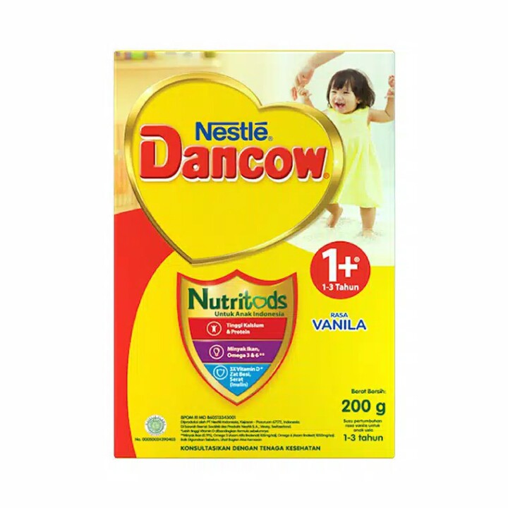 SUSU NESTLE DANCOW 1+ 200gram MADU VANILA
