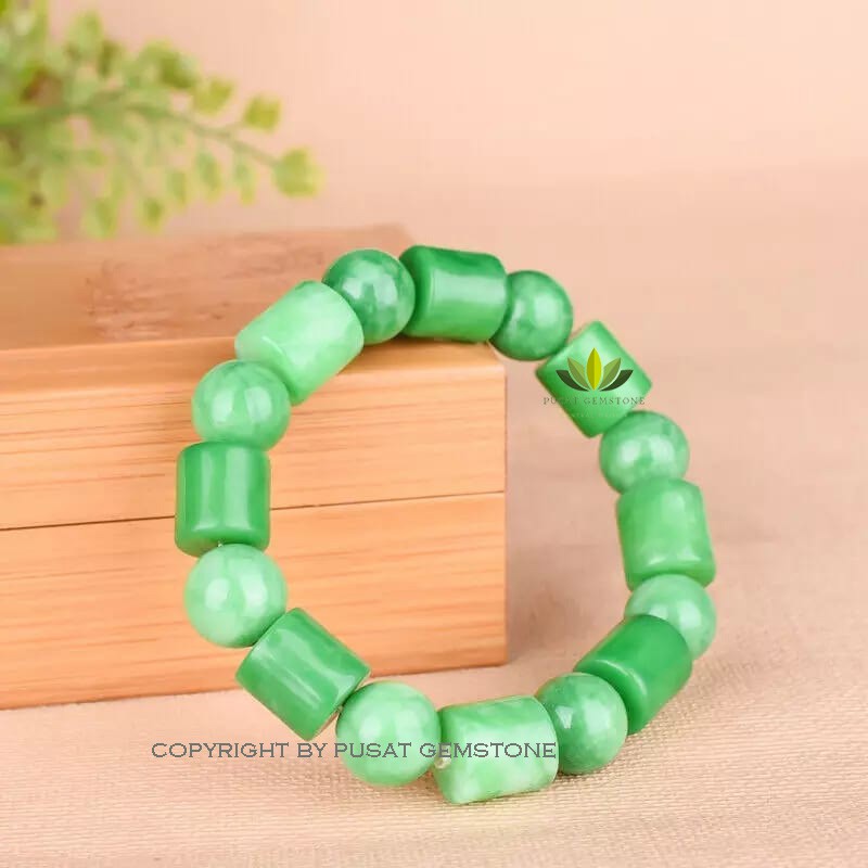 Gelang Batu Giok Natural Gelang Bangle Charm