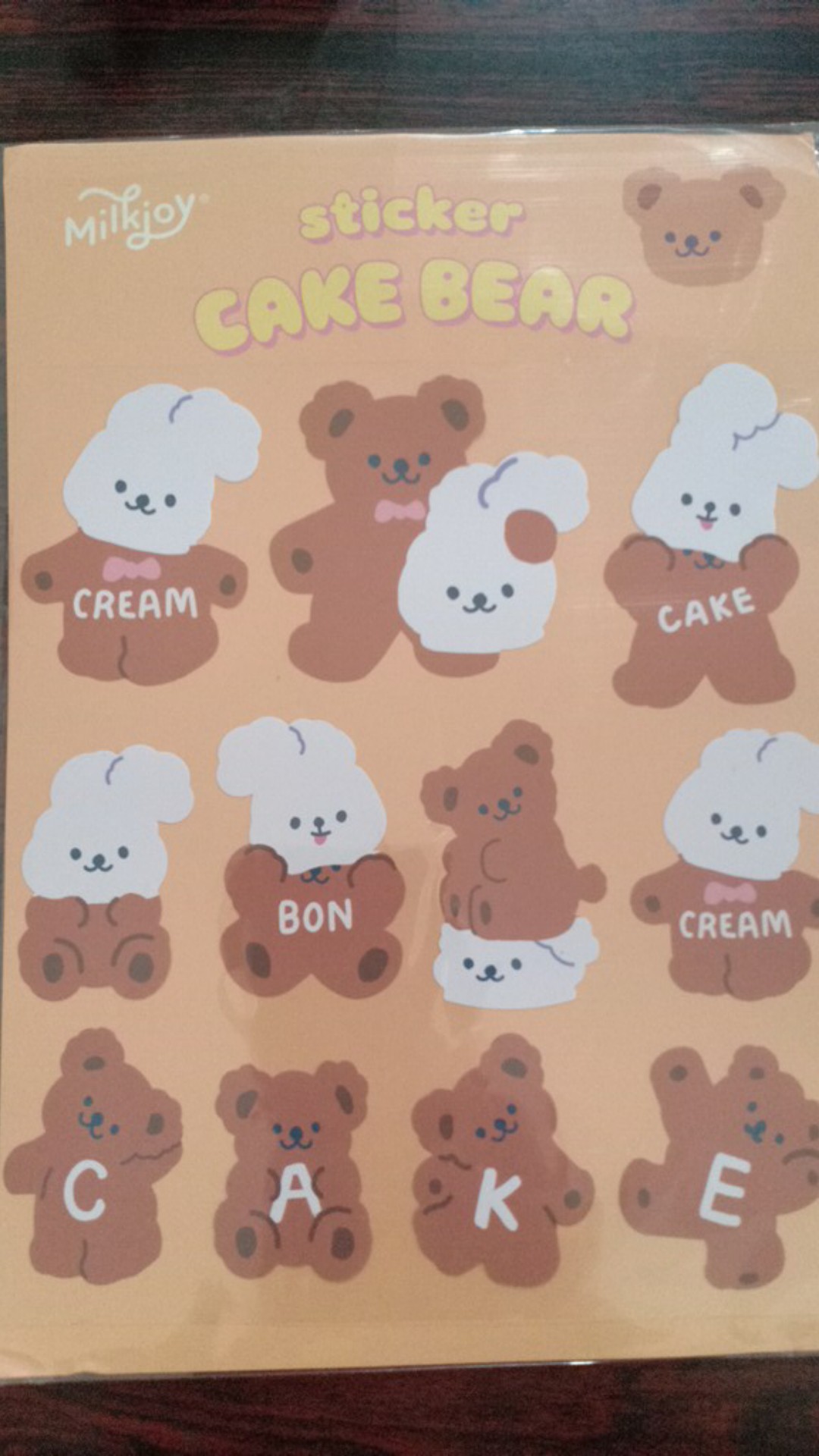 Journaling Deco Sticker Cute Bear / Stiker Hias Laptop HP