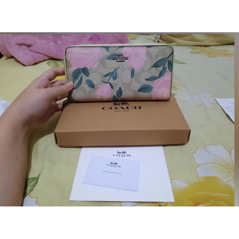Coach Prairie Rose Long Wallet Original Preloved