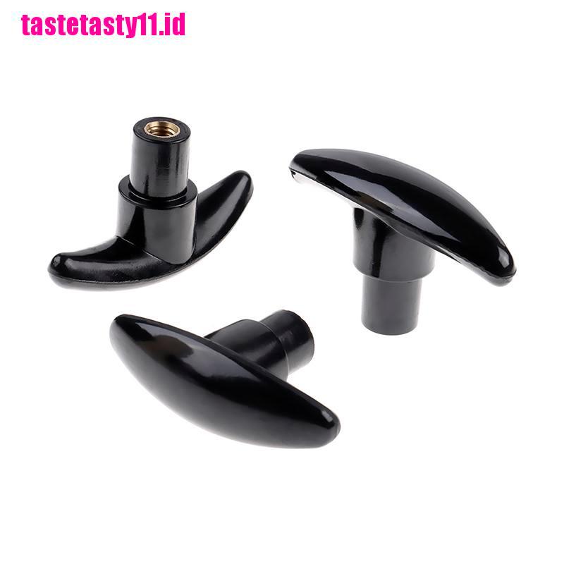 Kepala clamping Nut Tipe T female thread M6 / M8 / M10 Bahan Plastik Warna Hitam