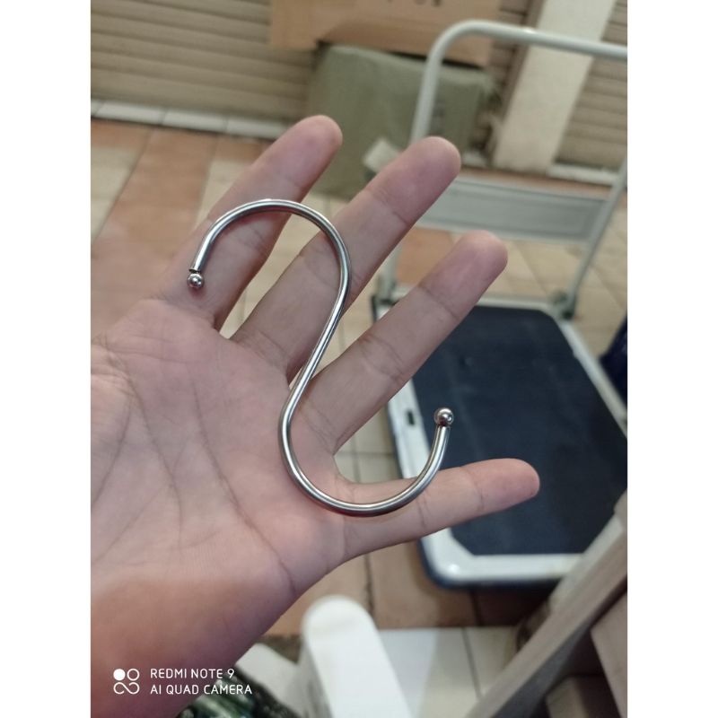 CANTELAN Gantungan Pengait PERABOTAN DAPUR STAINLESS GANTUNGAN HOOK MOTIF S SERBAGUNA