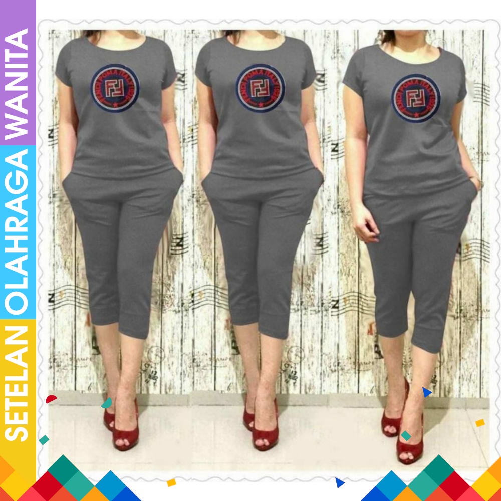 Baju Olahraga Wanita Muslim Muslimah Buntiq SETELAN OLAHRAGA WANITA BAJU SENAM TRAINING MUSLIM PAK