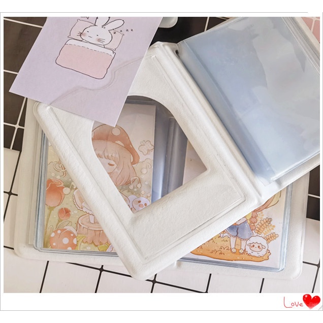 Morandi Color Album Foto Mini 3inch 40saku Lucu Card Holder KPOP Idol Photocard Collect Book