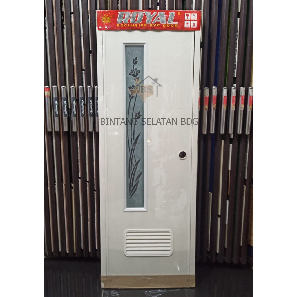 PINTU PVC ROYAL / PINTU KAMAR MANDI ETZA KACA